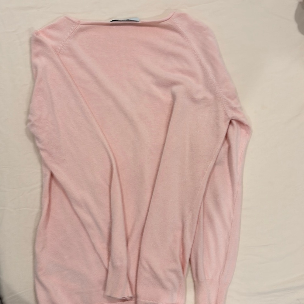 Sweater cardigan cozy light pink